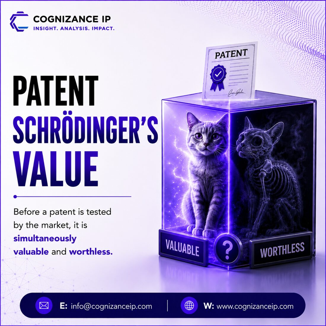 Patent Schrödinger's Value, Cognizance mental model
