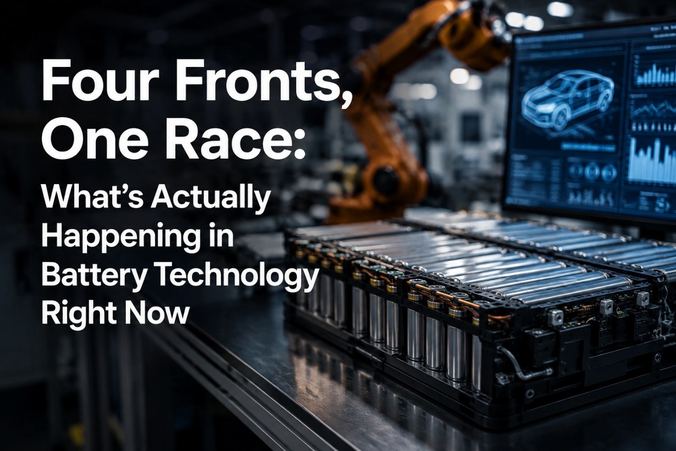 Four Fronts, One Race: What's Actually Happening in Battery Technology Right Now